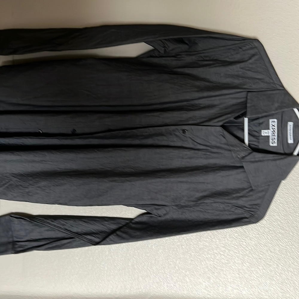 Express extra slim, fit button up shirt